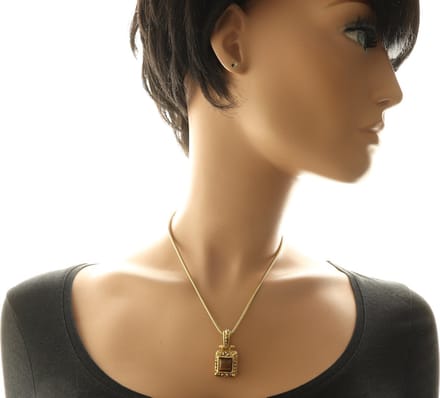 Behave® Dames Ketting - Goudkleur Vintage Hanger, 40 cm