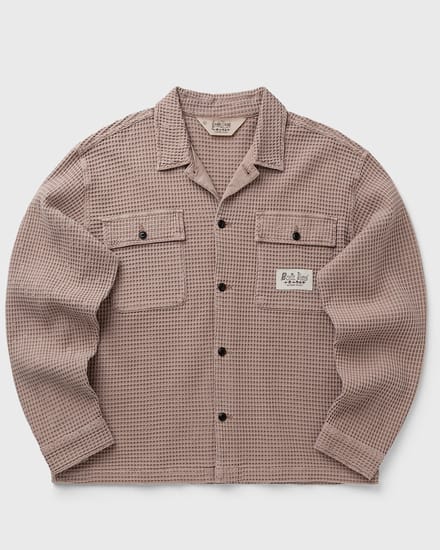 WAFFLE BUTTON FRONT SHIRT