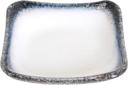 Tokyo Design Studio - Grijs/Wit Vierkant Bord - Tajimi - 14 x 14 x 3.5cm
