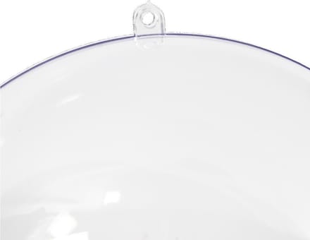 Deco ballen, d 15,6 cm, transparant, 1 stuk