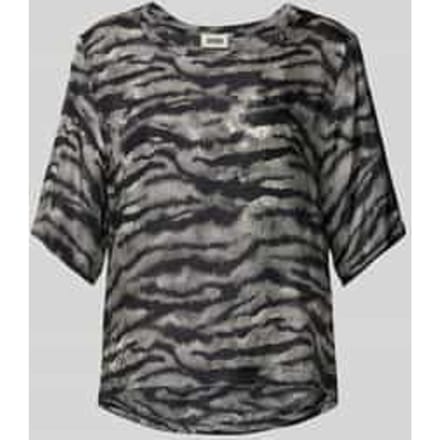Regular fit blouseshirt met ronde hals, model 'DIEDRA'