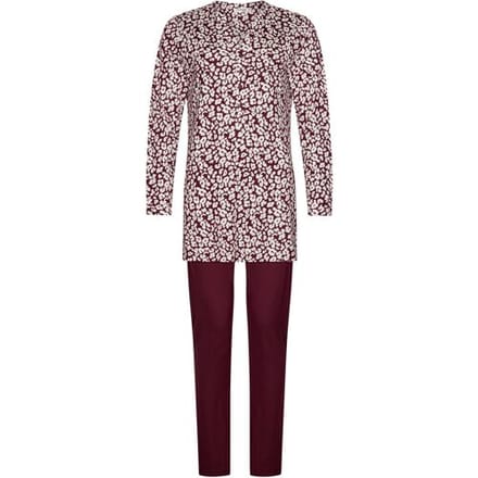 Pastunette Premium - Pyjama - Grace - Katoen/Modal - Bordeaux - Maat 38