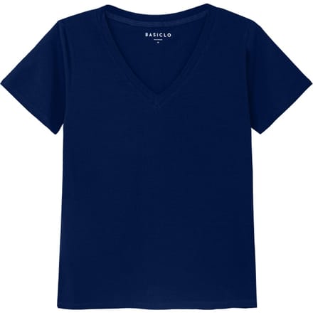 V-neck Premium T-shirt MARINEBLAUW