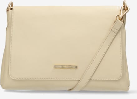 Fred De La Bretoniere - Noa Crossbodytas Leer Gebroken Wit - Maat One Size