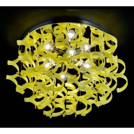 Metallux Schitterende plafondlamp YELLOW, diameter 70 cm