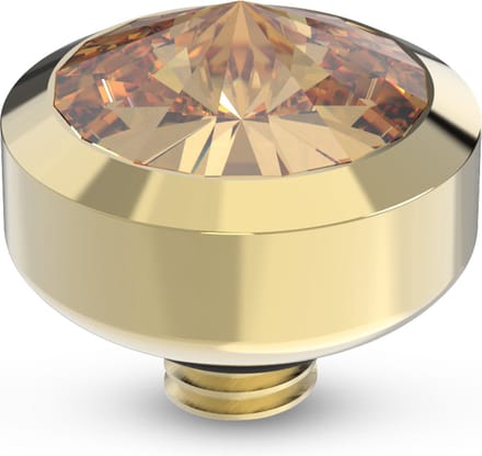Melano Twisted Glossy Steentje Light Colorado Topaz Goud