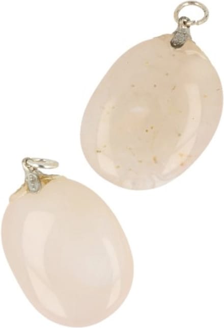 Chalcedoon roze edelsteen hanger