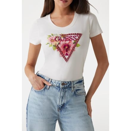 Guess Dames t-shirt triangle beads