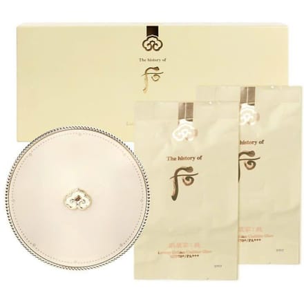 L'histoire de whoo Luxury Golden Cushion Glow Ensemble Spécial N°21 3 articles +CADEAU ALEATOIRE beige
