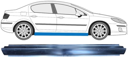 Reparatie dorpel voor Peugeot 407 2004-2011 / Rechts