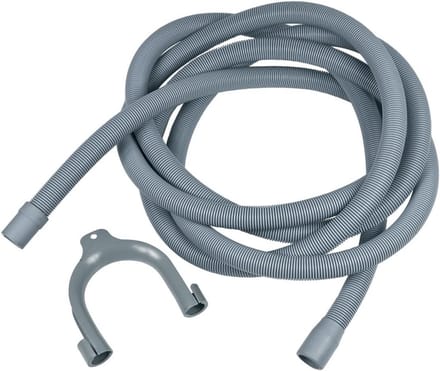 Universele Afvoerslang voor Wasmachine en Vaatwasser - 4 Meter Grijs