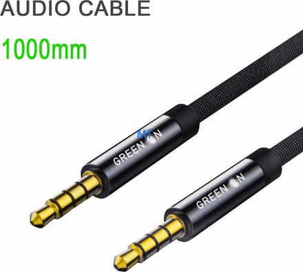 GR03 Premium 3.5mm AUX Kabel - Superieure Geluidskwaliteit en Duurzaamheid 1M