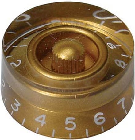 Boston KG-114 Snelheidsknop (Hatbox) - Transparant Goud voor Inch Type Potas