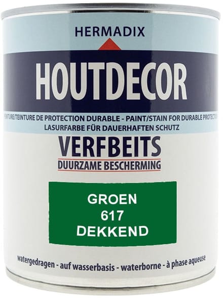 Houtdecor Verfbeits Dekkend - 2.5 liter 617 Groen