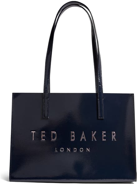Ted Baker handtas Camiyla Elongated Printed Crinkle Icon Bag Navy donkerblauw