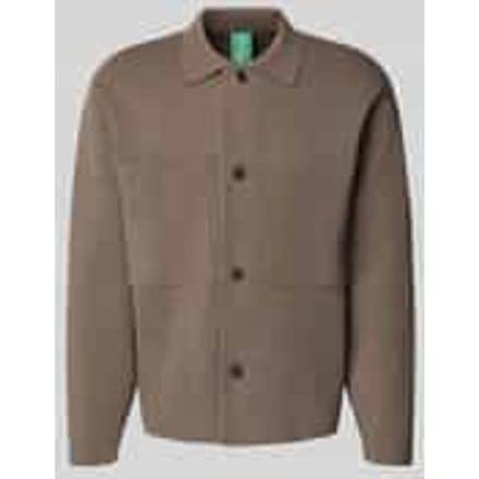 Gebreid jack met knoopsluiting