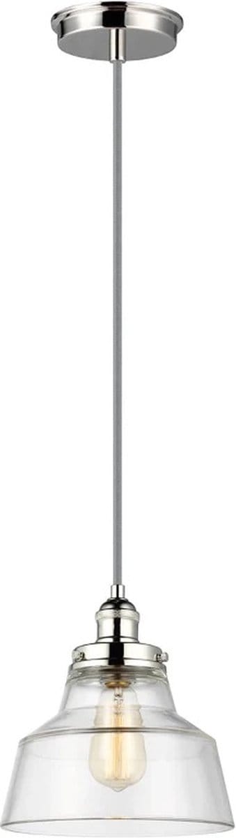 Feiss LED Hanglamp Baskin | 1X E27 Max 60W | Dimbaar | Polished Nickel