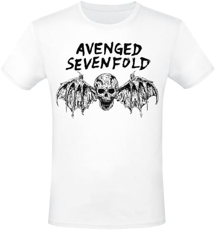 Avenged Sevenfold Bat Heren T-shirt - wit - XXL