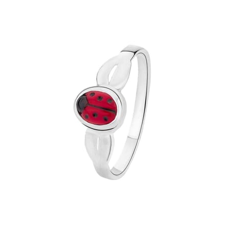 Lucardi Meisjes Kinder ring met plating - Dier - Cadeau - Echt Zilver - Zilverkleurig