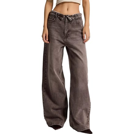It's Basic - STRAIGHT LOW RISE JEANS - CHESTNUT