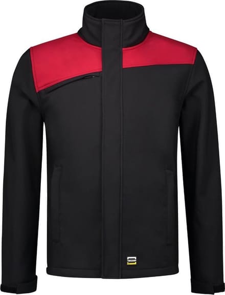 Tricorp Softshell Bicolor Naden 402021 - Mannen - Zwart/Rood - M