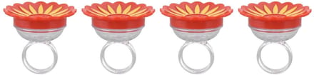 Cosensi- Kolibrievoeder 4-delig - Handheld Voeder - Compact - Multifunctioneel - Plastic - Aantrekkelijk voor Kolibries - Vogelfeeder
