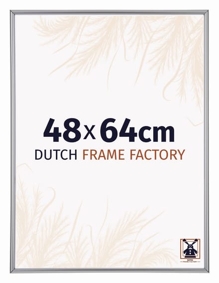 Fotolijst 48x64 cm - Kunststof - Zilver Hoogglans - Angers