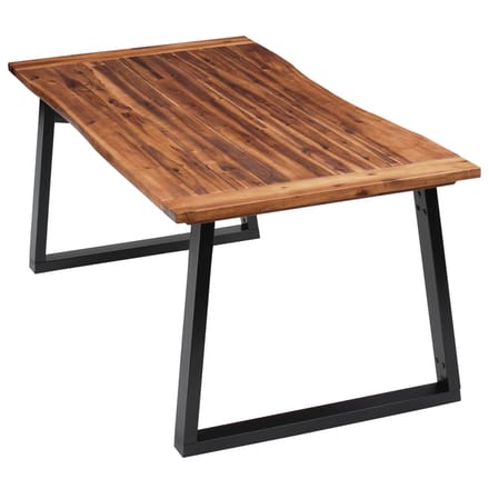 vidaXL - Eettafel - 180x90cm - massief - acaciahout