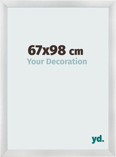 Your Decoration - Fotolijst 67x98 cm - MDF - Zilver Mat - Pisa