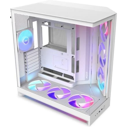 NZXT H9 Flow (2025) - All White - Case - Miditower - Wit