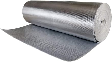 Isolatie Folie - Radiator Reflectie - Energie Besparen - Dubbele Bubble Structuur - Waterdicht - Zilver