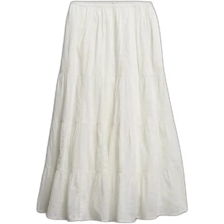 Superdry Tiered Maxi Lange Rok Wit S Vrouw