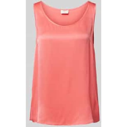 Top met bandjes in effen design