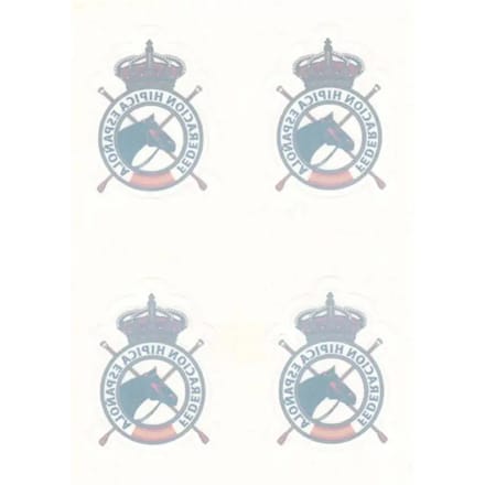 Autocollants paardrijden binnen Zaldi Fédération Royale Espagnole