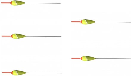 Mikado - Dobbers - 5 stuks - 0.75 gram - Groen