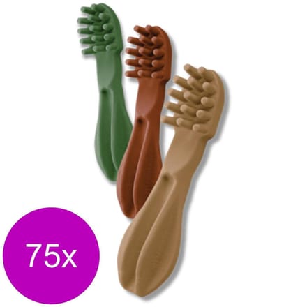 Whimzees Tandenborstel - Hondensnacks - 75 x Dental 11.4 cm Medium