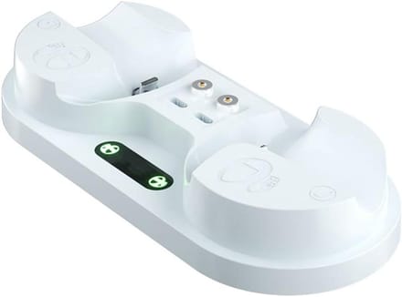 Thijox - VR Laadstation PS VR2 Controller Charger Dock Snelle Oplader met LED Licht - Wit - Perfect voor Gaming Enthousiastelingen