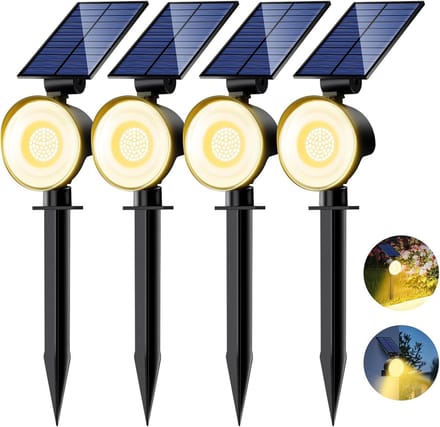 Tuinverlichting op Zonne Energie - Solar Buitenlampen - WARM WIT