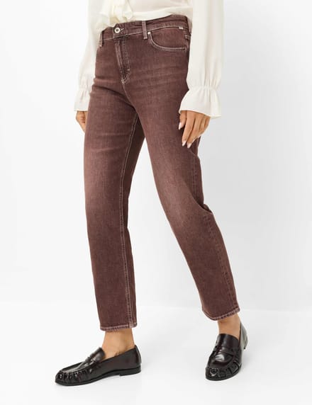 Brax Dames Jeans  Style MADISON S BLACKBERRY VIOLET, denim donkerpaars, maat 48