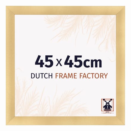 Fotolijst 45x45 cm - MDF - Goud Mat - Praag