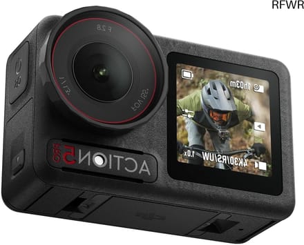 RFWR® Actiecamera 4K met 1/1.3" sensor en dubbele OLED-touchscreens - Ideaal voor vloggers en sporters