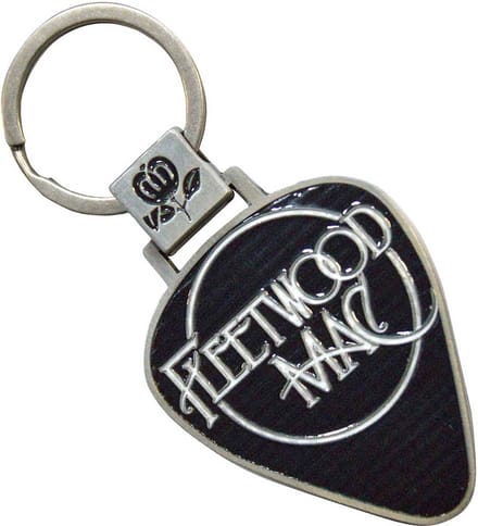 Fleetwood Mac - Classic Logo Plectrum Sleutelhanger - Zwart