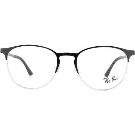 Ray-banbril 6375 2861 Zilver op boven zwart 51 mm