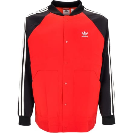 Windjack voor heren, roestvrij staal, Better Scarlet/zwart