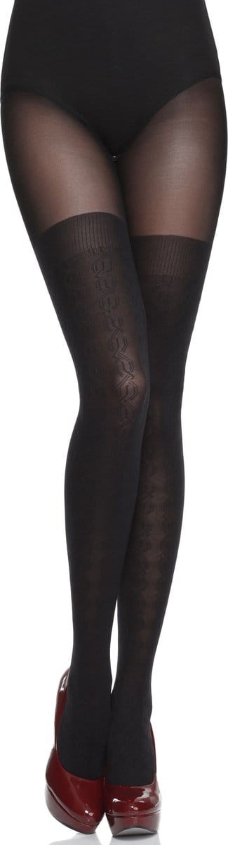 Merry Style Dames Panty - 60 DEN - Halsterloos - Polyamide - MS-GB-332 - Zwart - M