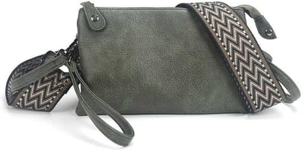 Dark green New York schoudertasje - OLT9613