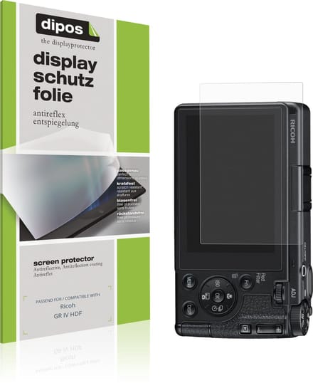 dipos – 4x Matte Beschermfolie geschikt voor Ricoh GR IV HDF | Krasbestendige & antireflecterende Screenprotector Ultra-Thin