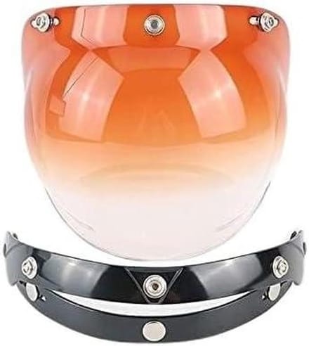 Motorhelm Windscherm - Helm Vizier - Bescherming Motor - 3 Snap Sluiting - 25 cm Lengte - Transparant