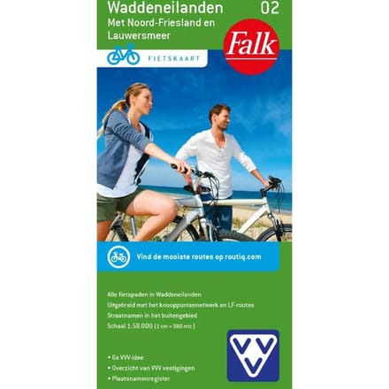 Fietskaart 2. Waddeneilanden - Falkplan Fietskaart