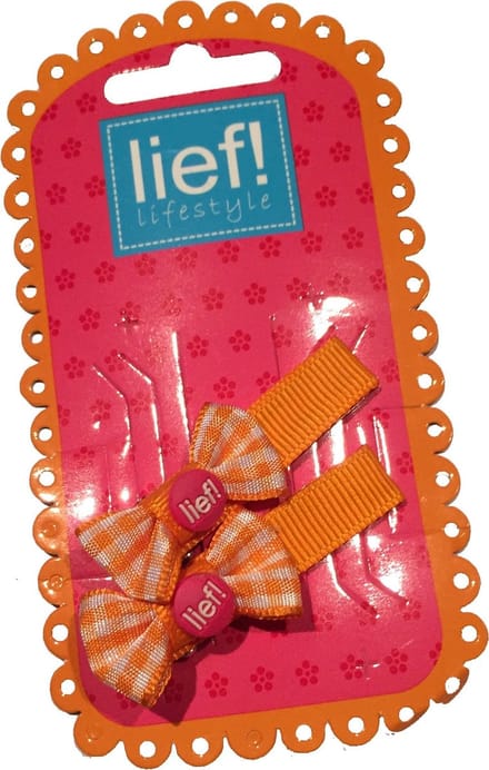 Haarklemmen Strikjes Oranje - Lief Lifestyle‎‎